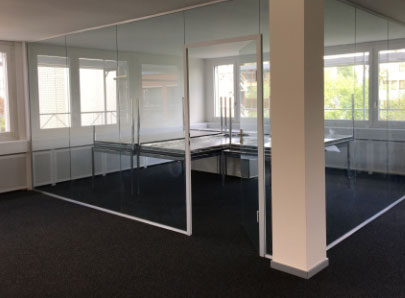 Glastrennwand Besprechungszimmer
